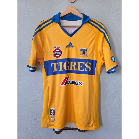Tigres UANL 2011/12 Adidas Home Jersey Liga MX Soccer Shirt Mens Medium Rare - Picture 1 of 6